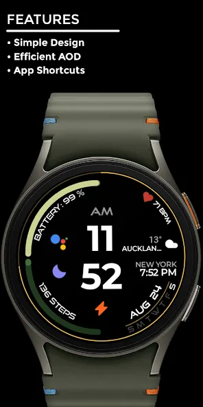 Night ver 27 - watch face screenshot 2