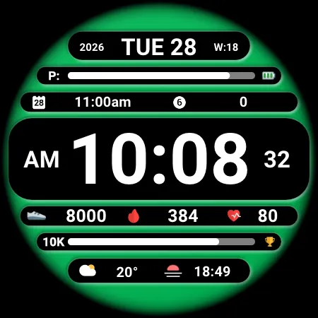 DADAM129: Digital Watch Face screenshot 27
