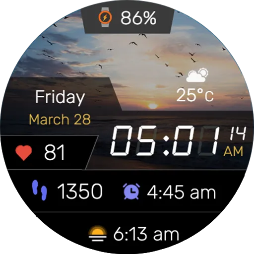 Digitec Pro Watch Face Wear OS screenshot 6