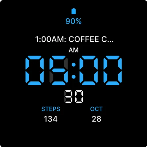 Digital LED Watch Face screenshot 5