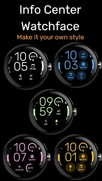 Infocenter - WearOS Watchface screenshot 2