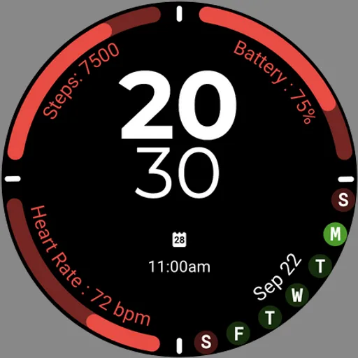 Active Sport Time Watch face screenshot 11