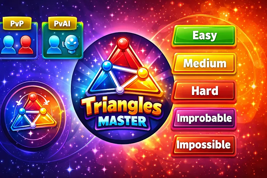 Triangles Master Ai Offline screenshot 1