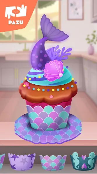 カップケーキメーカー-子供向けの料理とベーキングゲーム screenshot 4