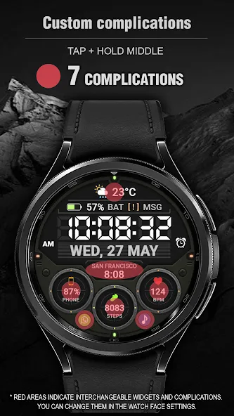 WFP 354 Tactical Watch face screenshot 4