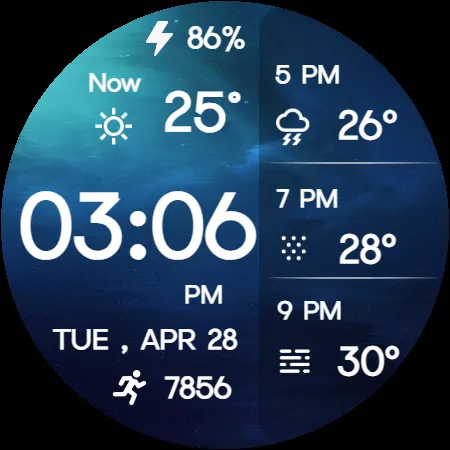 Minimal Weather Digital Watch screenshot 11
