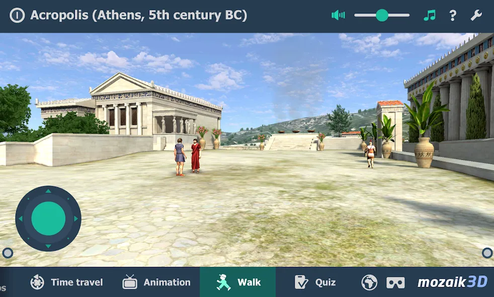 Acropolis educational 3D scene screenshot 5