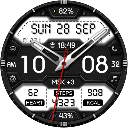 Hybrid MEZIGN CTS53 Watch face screenshot 13
