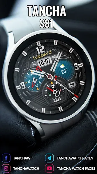 Tancha S81 Hybrid Watch Face screenshot 4