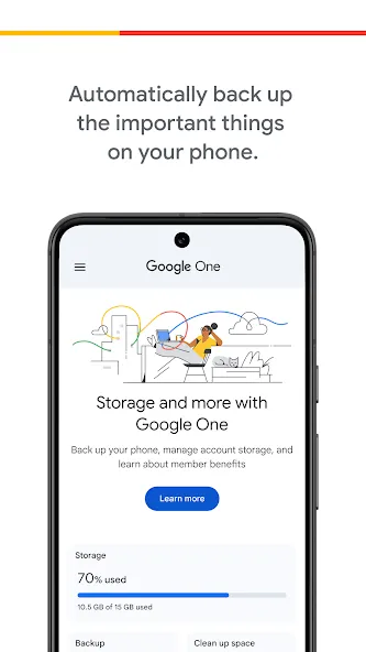 Google One screenshot 1