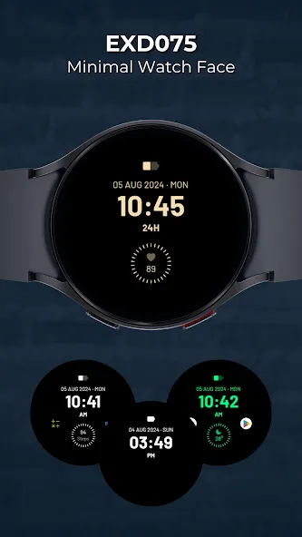 EXD075: Minimal Watch Face screenshot 1