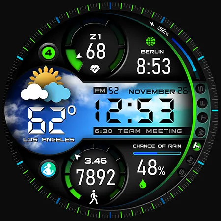 PER009 Sport Watch Face Mesa screenshot 37