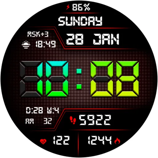 DIGI SARUMI URX74 Watch face screenshot 14