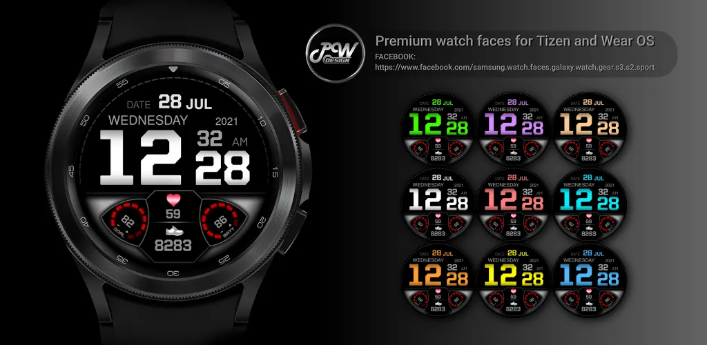 PW32 Time Digits Watch screenshot 1