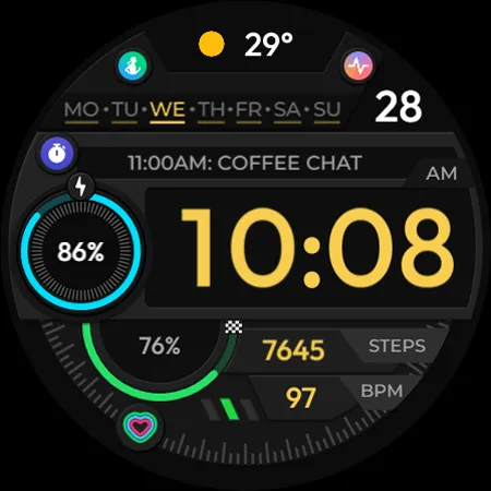 TVV Sport 5 Digital Watch Face screenshot 8