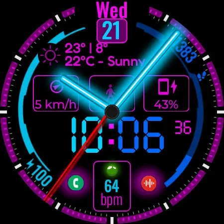Hybrid Watch Face CUE140 screenshot 10