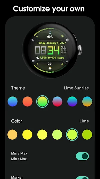PRADO 77 Digital Watch Face screenshot 5