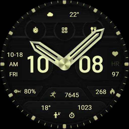 ZKin Watch Face Texture Yellow screenshot 8