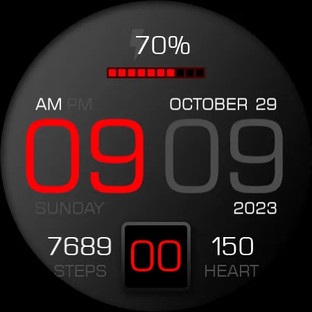 Key083 Digital Watch Face screenshot 25
