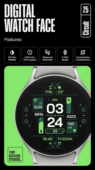TKS 25 Circuit Watch Face screenshot 2