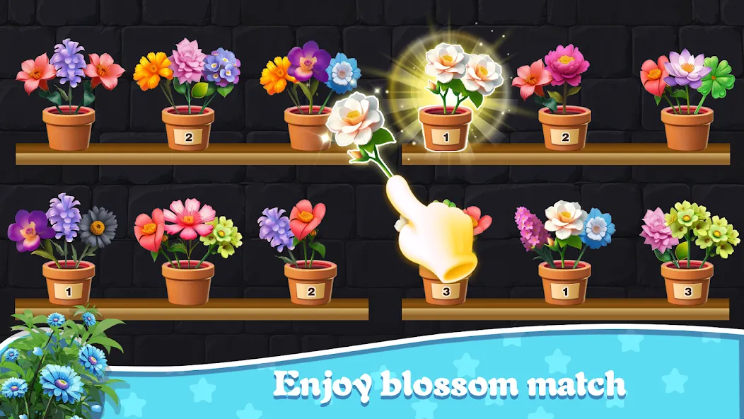 Flower Triple Sort:Blossom 3D screenshot 7