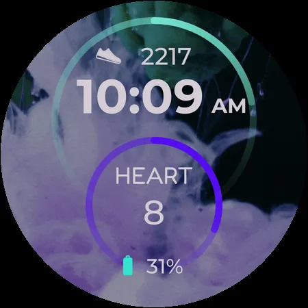 Aqua Nebula Watch Face screenshot 5