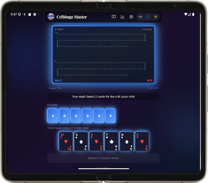 Offline Cribbage Master Ai screenshot 19
