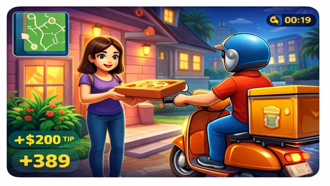 Urban Food Delivery Scooter screenshot 2