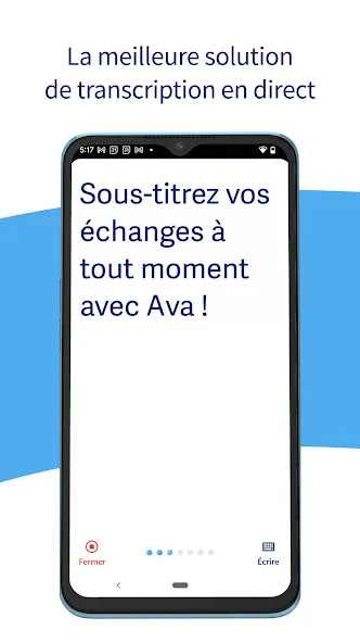 Ava - Transcription en direct screenshot 1