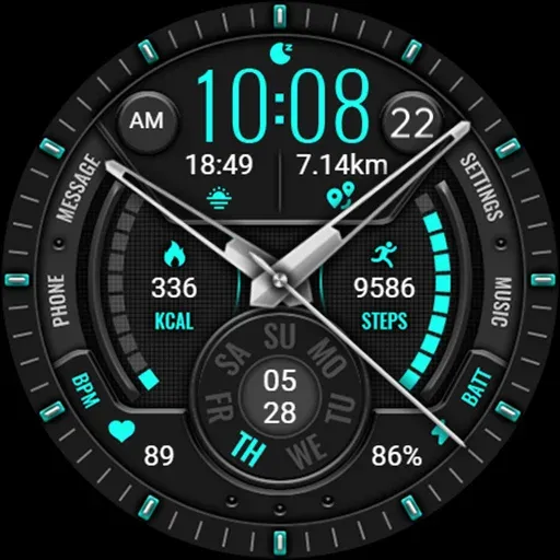 Green Blue Texture ZKin Watch screenshot 41
