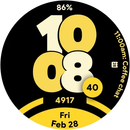 Pixel Sporty Pro - Watch face screenshot 7