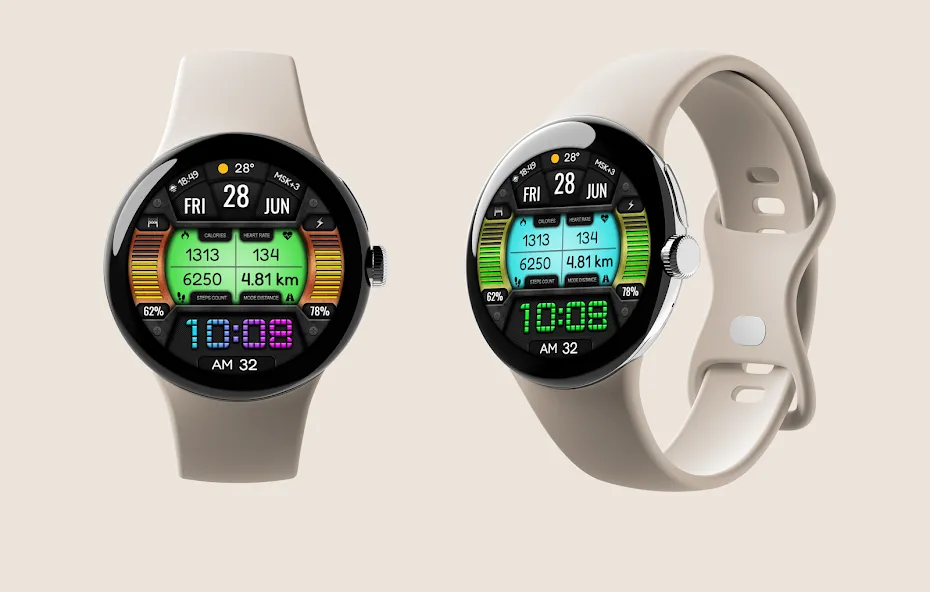 TUNADAS WS04 Watch face screenshot 2
