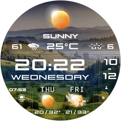 N-SPORT 758 Watch Face Wear OS screenshot 13
