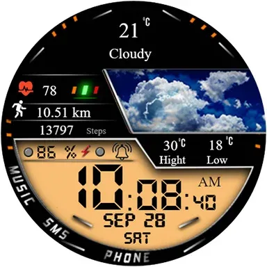 Weather w269 Watchface screenshot 20