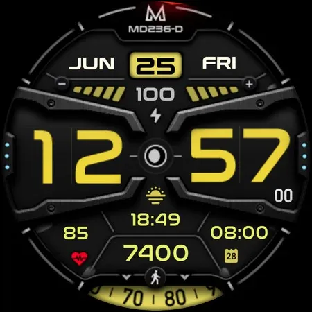 MD236D Digital watch face screenshot 10