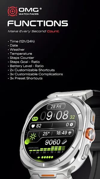 OMG 426 - Digital Watch Face screenshot 2