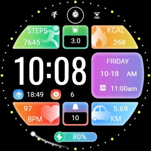 Colorful Widget Colorful Faces screenshot 7