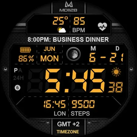 MD112B Digital watch face screenshot 26