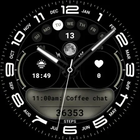 Hybrid Watch Face 012 screenshot 9