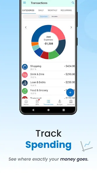 Bill Payment Reminder, Budgets screenshot 3