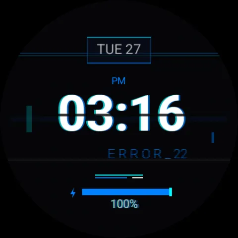 Digital Glitch - watch face screenshot 10