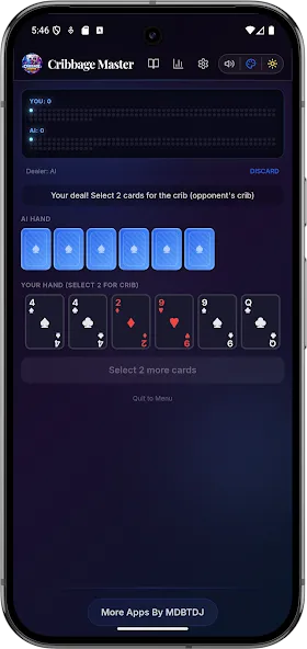 Offline Cribbage Master Ai screenshot 8