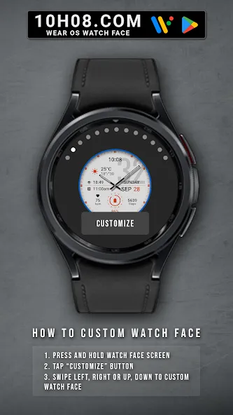 Watch face 10h08.com #75 screenshot 7