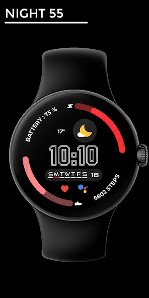 Night 55 - watch face screenshot 1