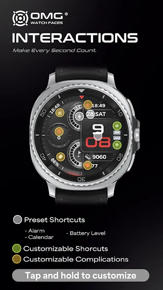OMG 443 - Digital Watch Face screenshot 3
