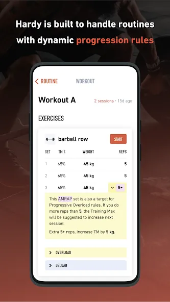 Hardy: smart workout routines screenshot 5