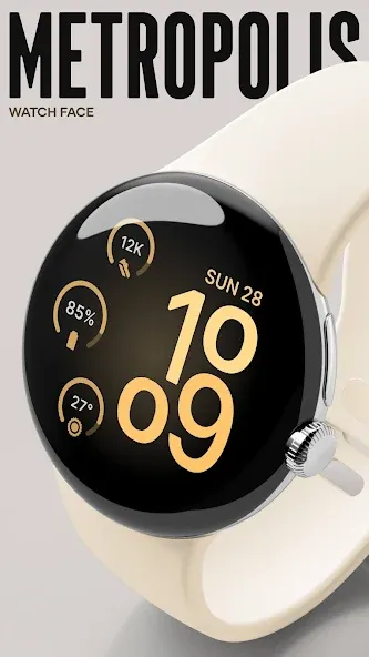 Metropolis Watch Face screenshot 7