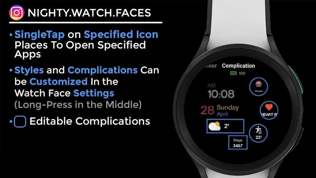 Jacknight - watch face screenshot 13