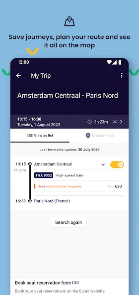 Eurail/Interrail Rail Planner screenshot 3