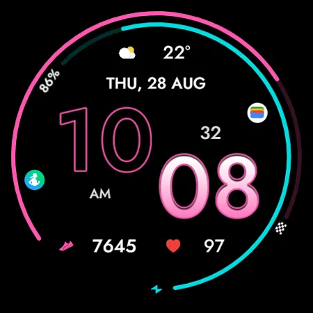 TVV Fitness 5 Watch Face screenshot 8